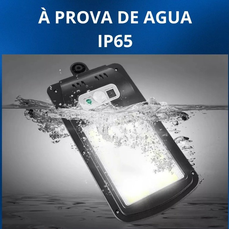 Luminaria Solar Luz Led Sensor Presença Poste Externa Jardim - Image 2