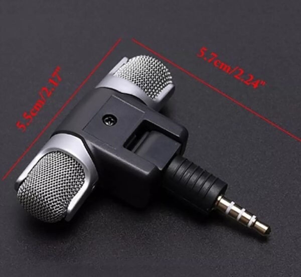 Mini Microfone Stéreo P2 Para Celular Android iPhone Smart Cor Preto