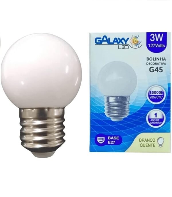 Lâmpada Bulbo de LED Bolinha 3W E27