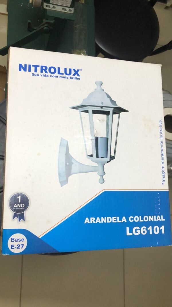 ARANDELA PARA JARDIM E27 LG6101 BRANCA