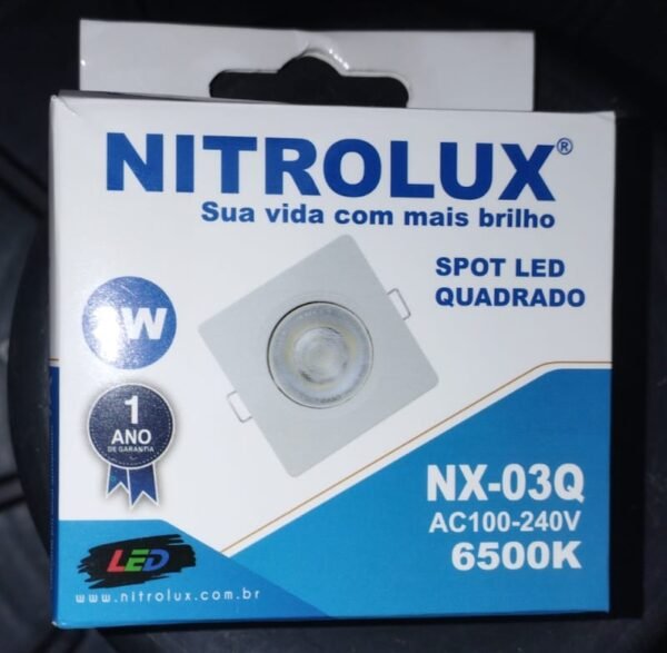 SPOT 3W BF QUADRADO NX-03Q NITROLUX