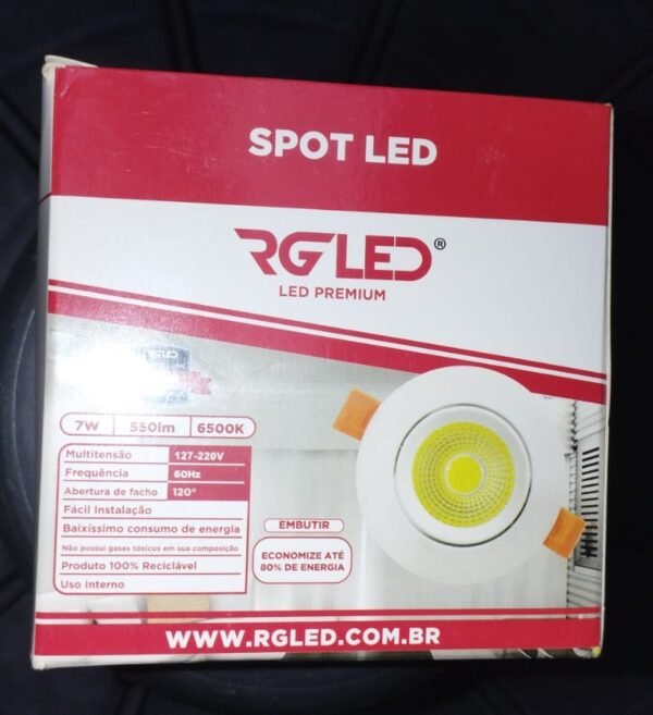 SPOT 7W BF REDONDO RG LED