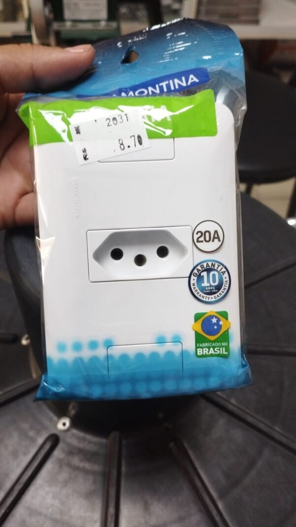 CJ TOMADA 2P+T 20A/250V ARIA BRANCA