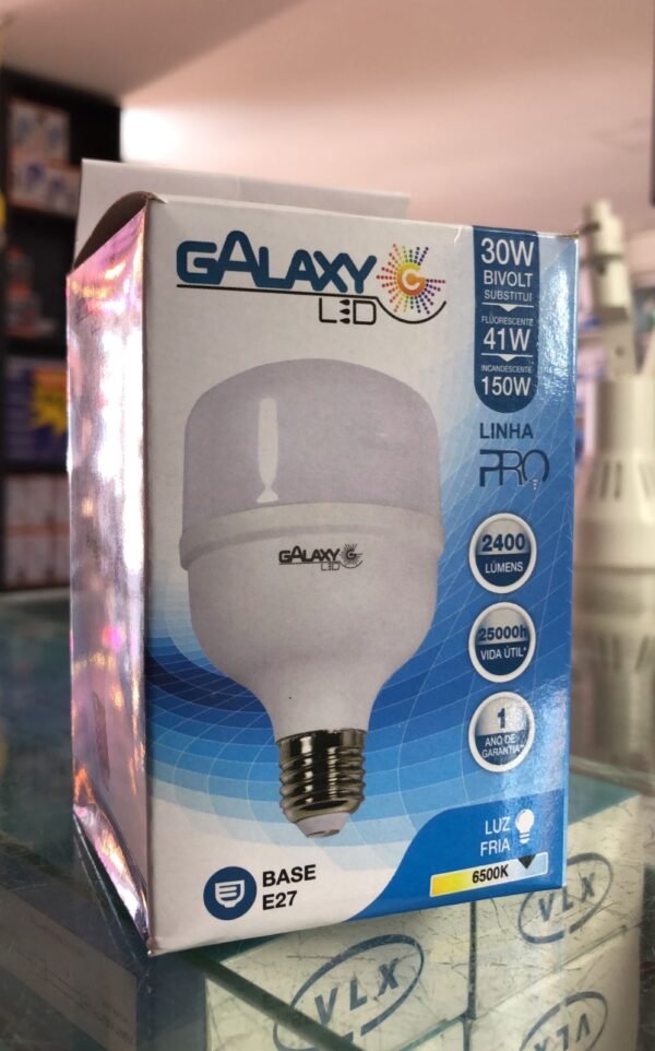 LÂMPADA BULBO 30W 6500K GALAXY