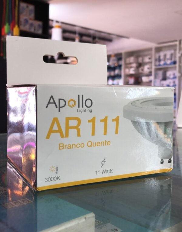 LÂMPADA AR111 11W 3000K APOLLO