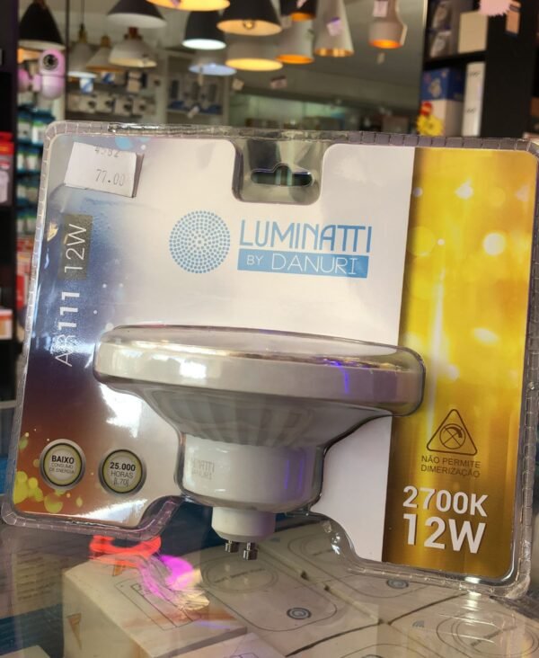 LÂMPADA AR111 LED 12W 2700K REFLETORA